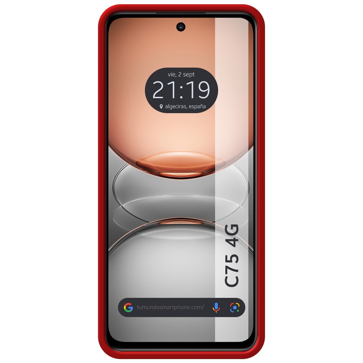 Funda Silicona Líquida Ultra Suave para Realme C75 color Roja