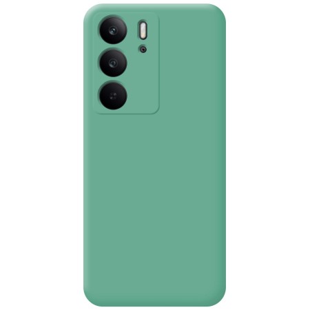 Funda Silicona Líquida Ultra Suave para Realme C75 color Verde