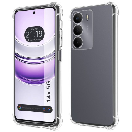 Funda Silicona Antigolpes Transparente para Realme 14x 5G