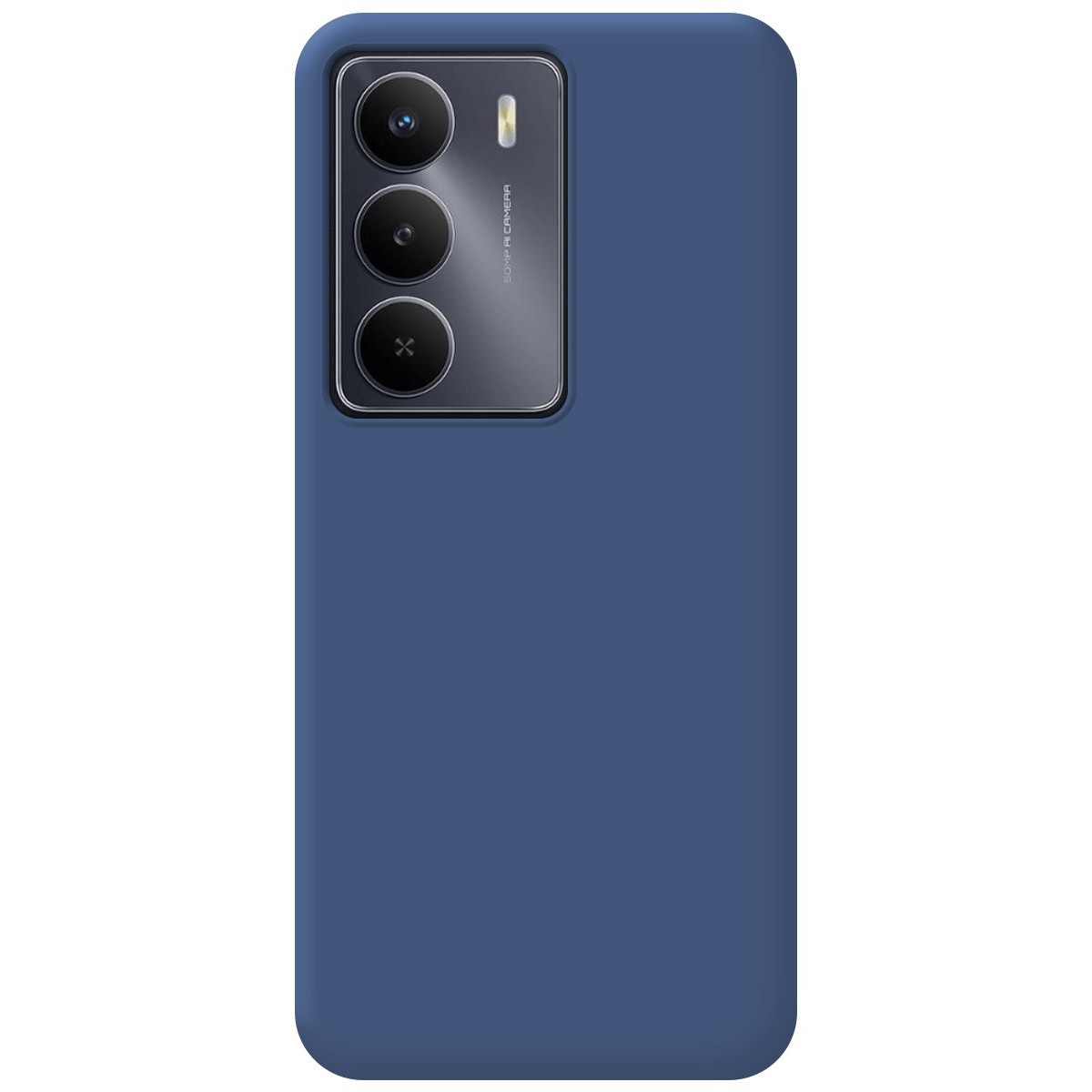Funda Silicona Líquida Ultra Suave para Realme 14x 5G color Azul