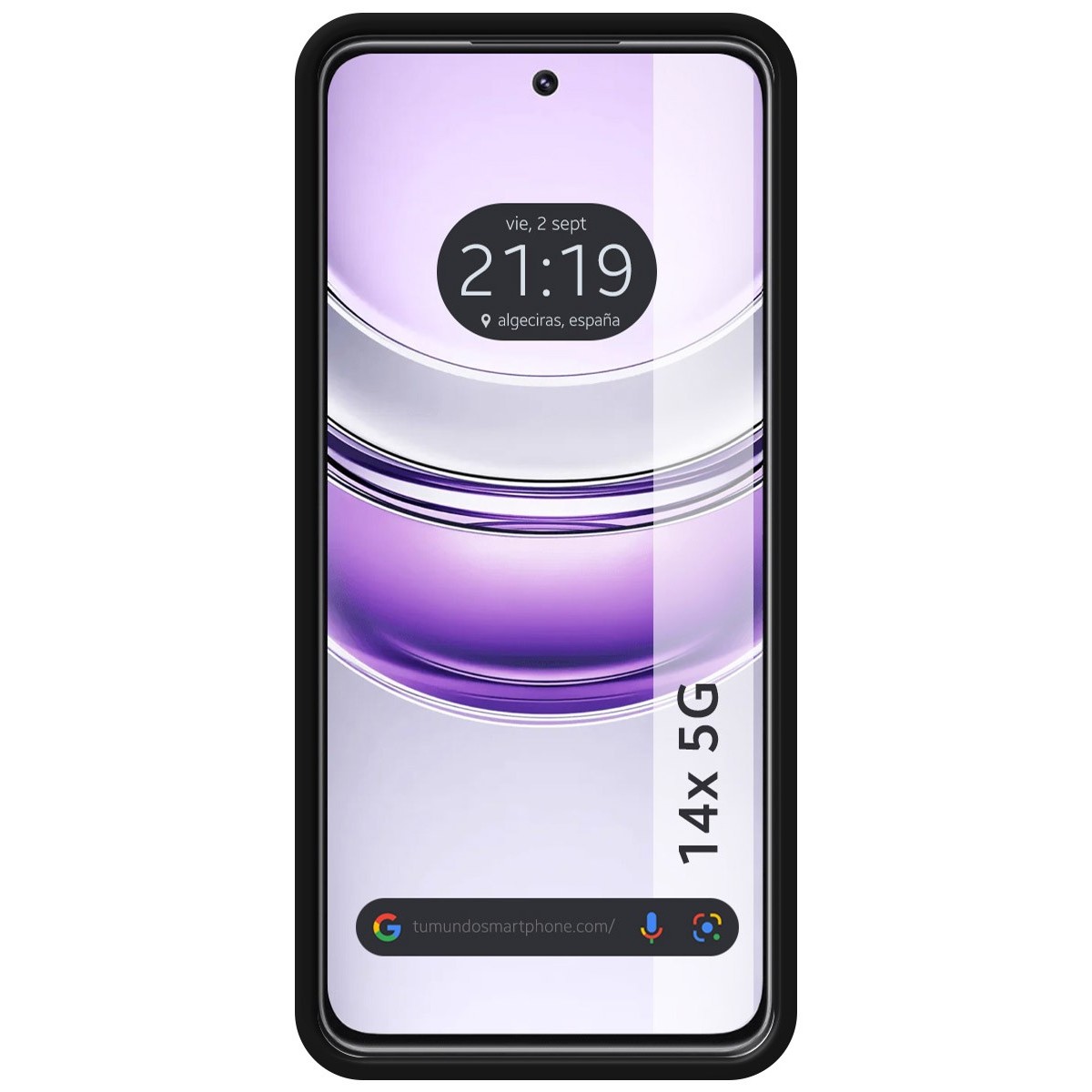 Funda Silicona Líquida Ultra Suave para Realme 14x 5G color Negra