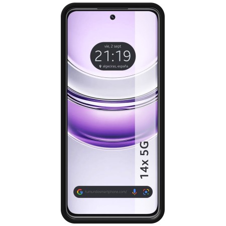 Funda Silicona Líquida Ultra Suave para Realme 14x 5G color Negra