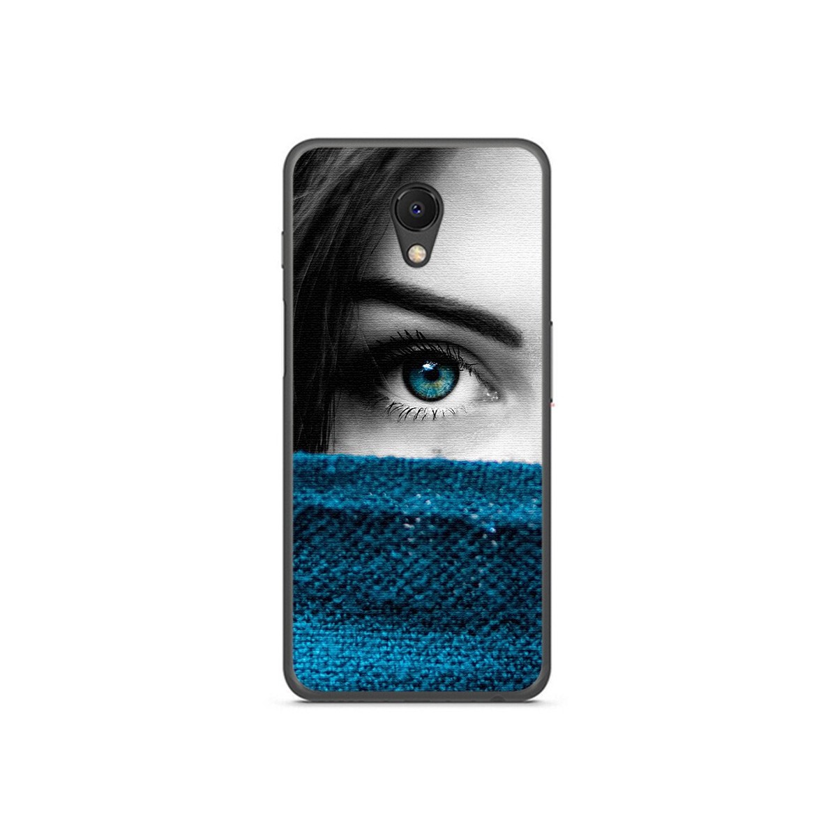 Funda Gel Tpu para Meizu M6S Diseño Ojo Dibujos