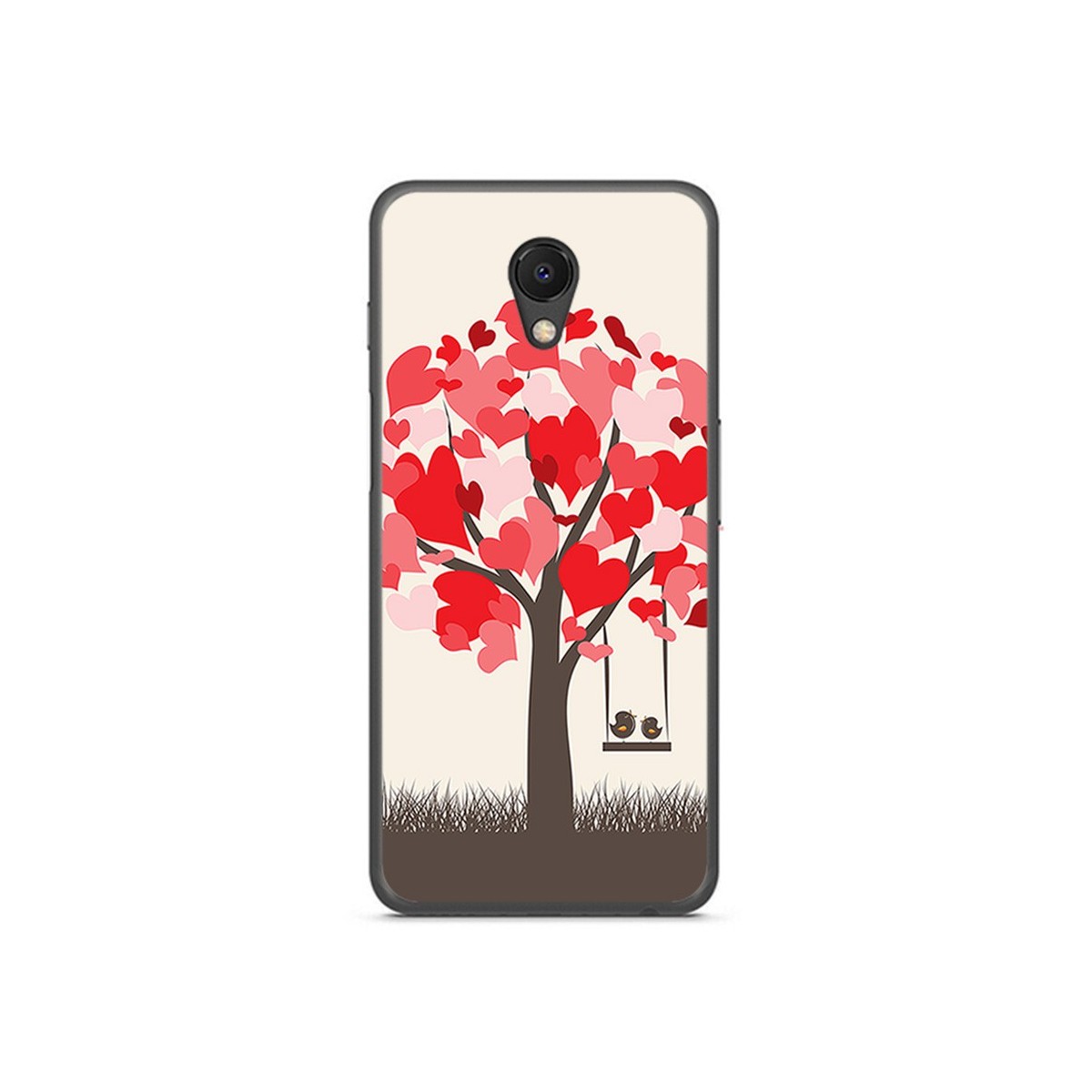 Funda Gel Tpu para Meizu M6S Diseño Pajaritos Dibujos