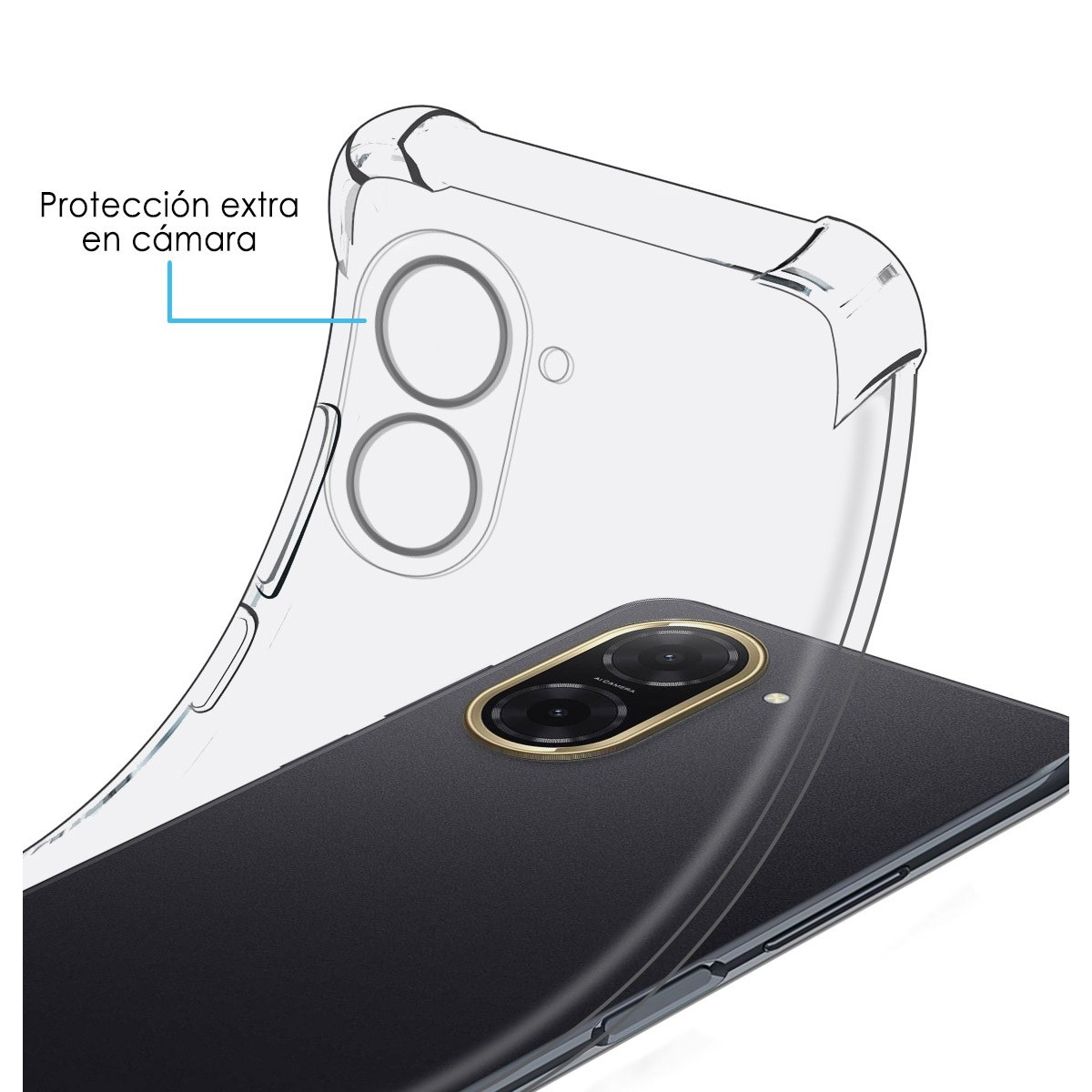 Funda Silicona Antigolpes Transparente para Xiaomi Redmi A5