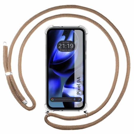 Funda Colgante Transparente para Google Pixel 9a 5G con Cordon Camel