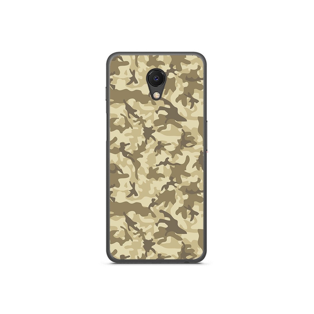 Funda Gel Tpu para Meizu M6S Diseño Sand Camuflaje Dibujos