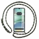 Funda Colgante Transparente para Xiaomi Redmi A5 con Cordon Verde / Dorado