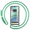 Funda Colgante Transparente para Xiaomi Redmi A5 con Cordon Verde Agua