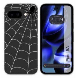 Funda Silicona Transparente para Google Pixel 9a 5G diseño Araña Dibujos