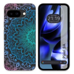 Funda Silicona Transparente para Google Pixel 9a 5G diseño Mandala Dibujos