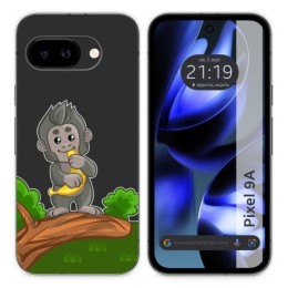 Funda Silicona Transparente para Google Pixel 9a 5G diseño Mono Dibujos