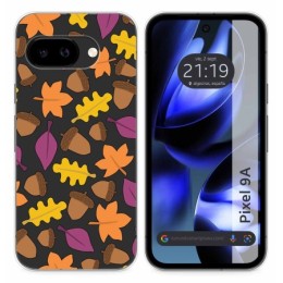 Funda Silicona Transparente para Google Pixel 9a 5G diseño Otoño Dibujos