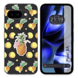 Funda Silicona Transparente para Google Pixel 9a 5G diseño Piña Dibujos