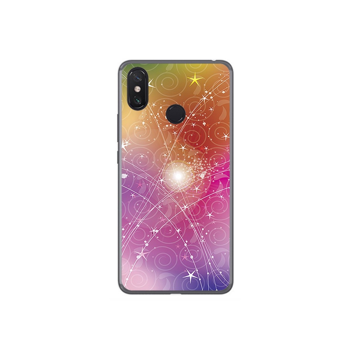 Funda Gel Tpu para Xiaomi Mi Max 3 Diseño Abstracto Dibujos