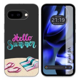Funda Silicona Transparente para Google Pixel 9a 5G diseño Summer Dibujos
