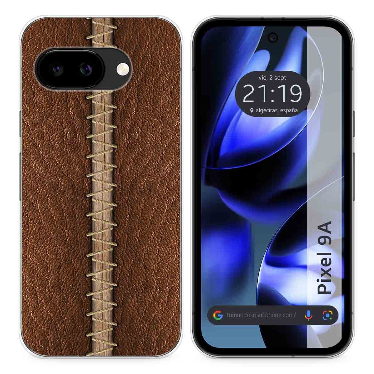 Funda Silicona para Google Pixel 9a 5G diseño Cuero 01 Dibujos