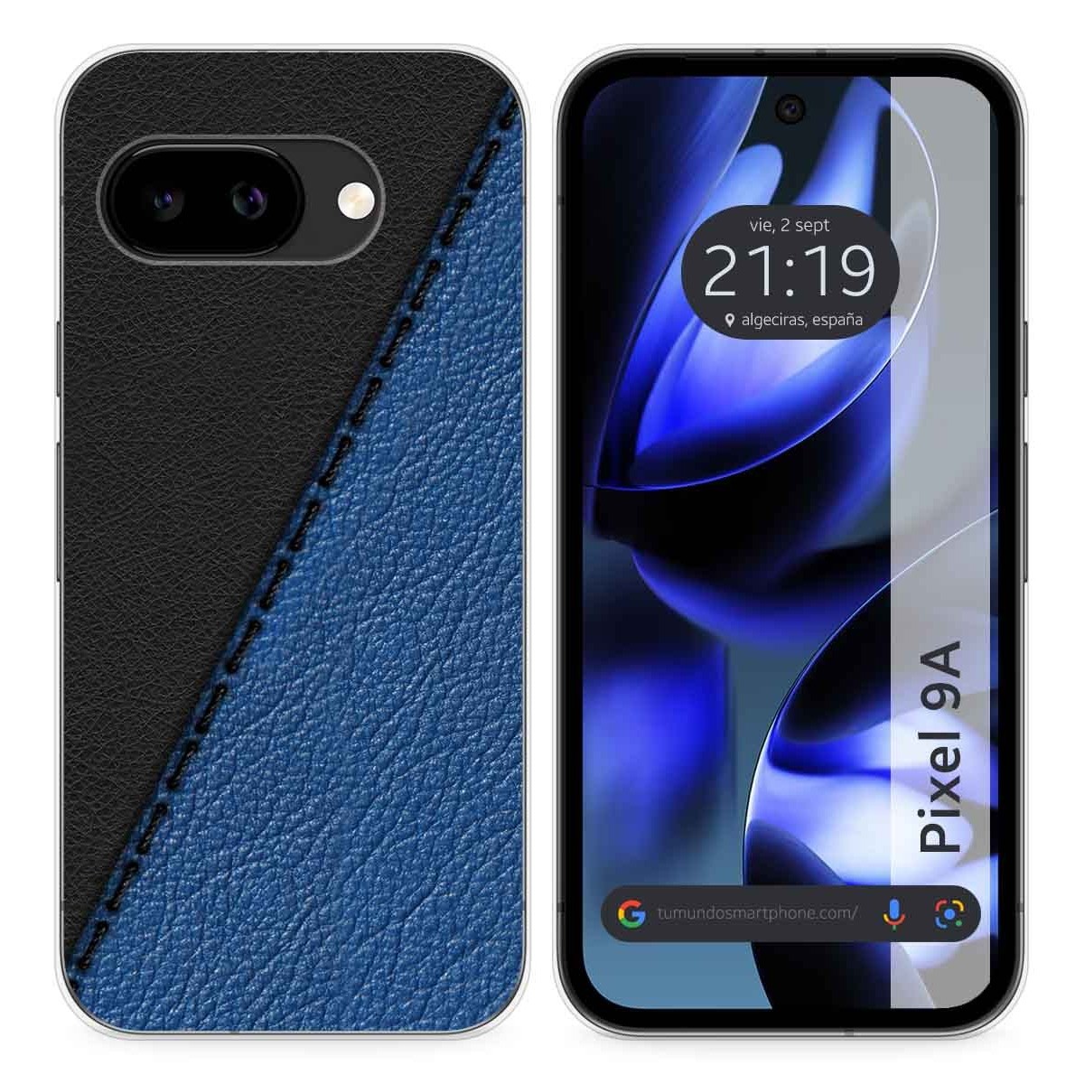 Funda Silicona para Google Pixel 9a 5G diseño Cuero 02 Dibujos