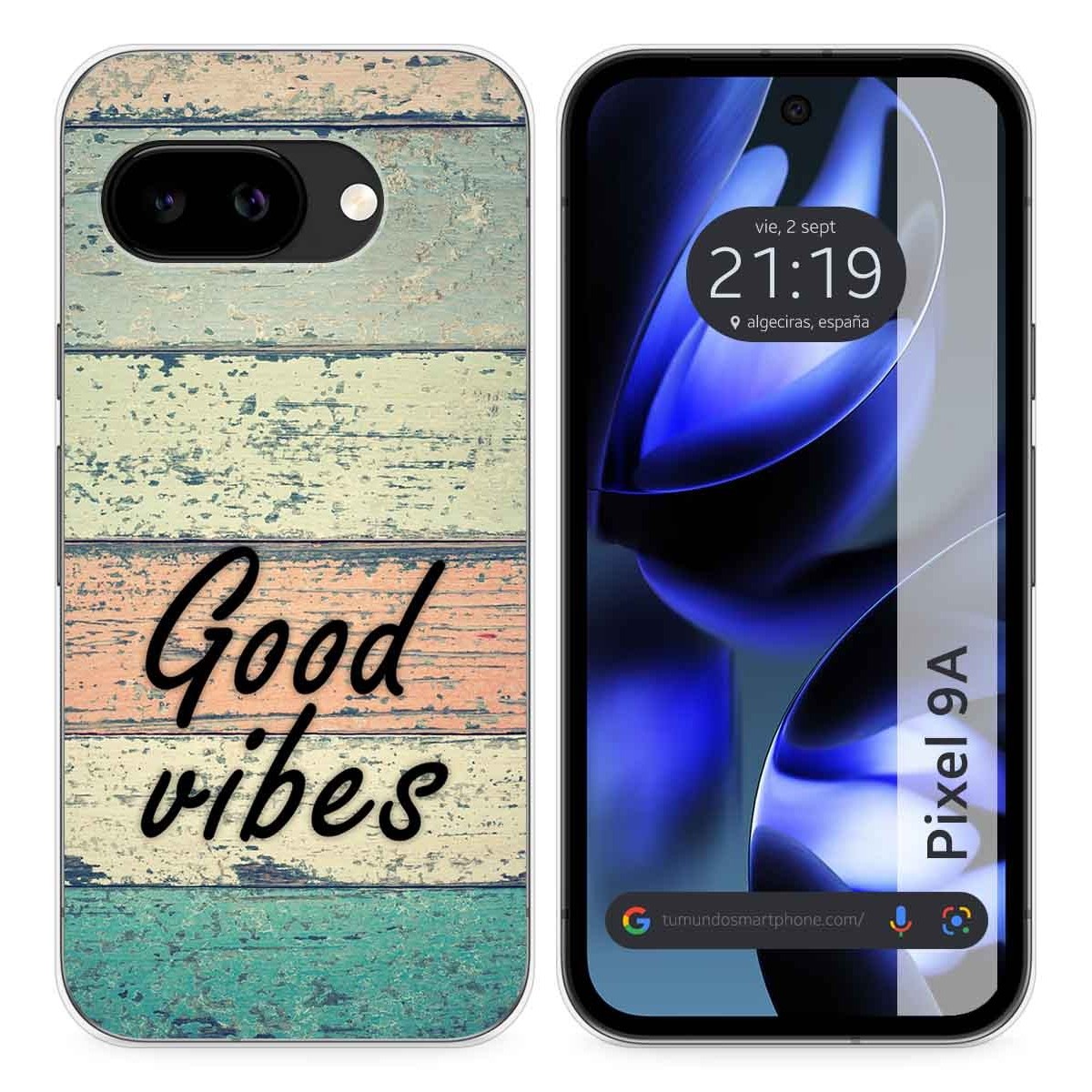 Funda Silicona para Google Pixel 9a 5G diseño Madera 01 Dibujos