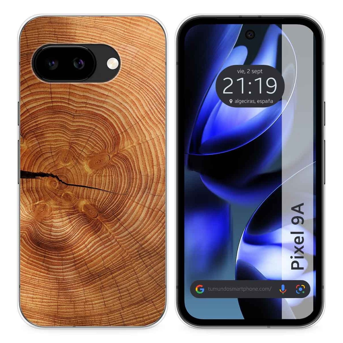 Funda Silicona para Google Pixel 9a 5G diseño Madera 04 Dibujos