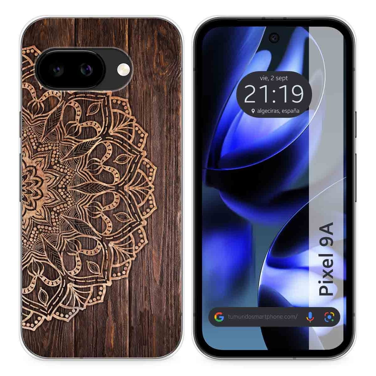 Funda Silicona para Google Pixel 9a 5G diseño Madera 06 Dibujos