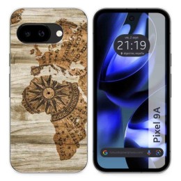 Funda Silicona para Google Pixel 9a 5G diseño Madera 07 Dibujos
