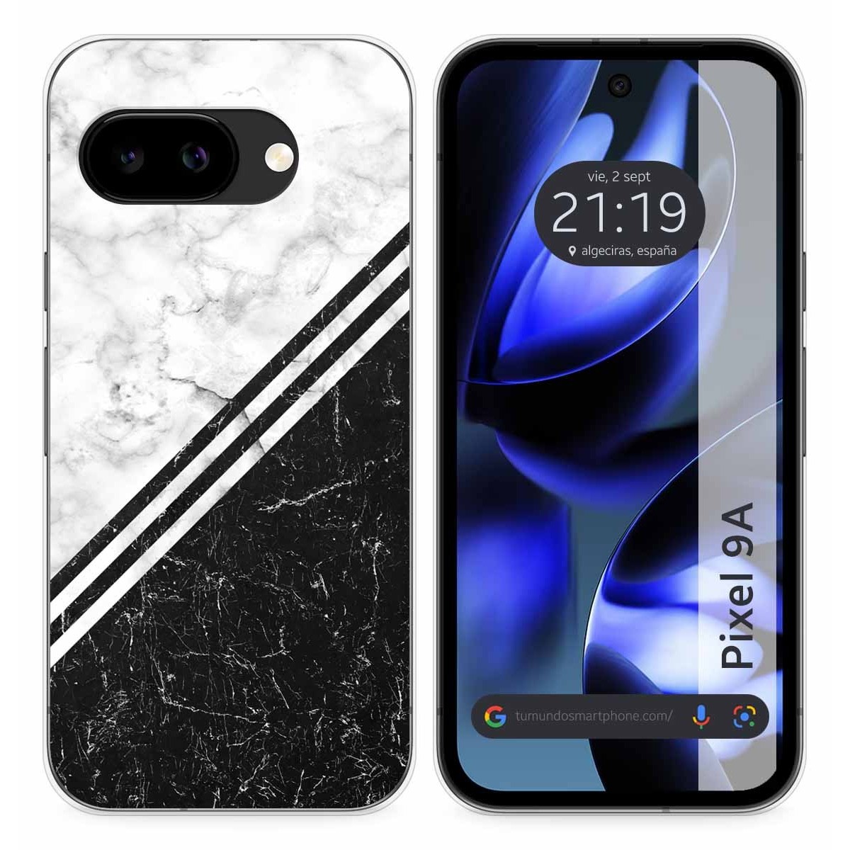Funda Silicona para Google Pixel 9a 5G diseño Mármol 01 Dibujos