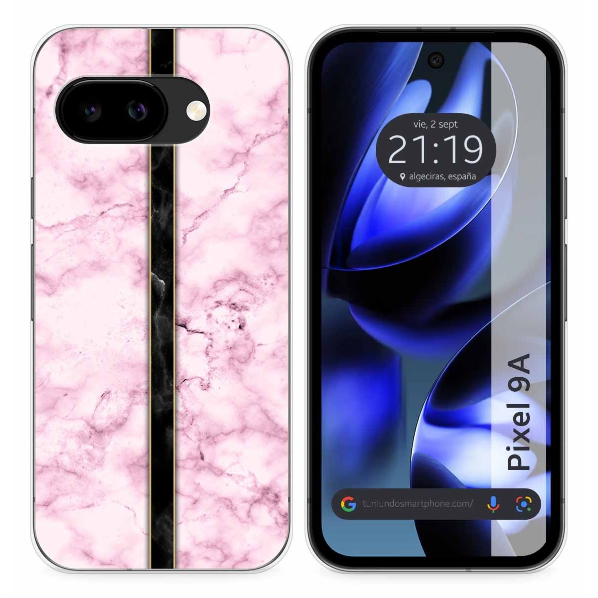 Funda Silicona para Google Pixel 9a 5G diseño Mármol 04 Dibujos