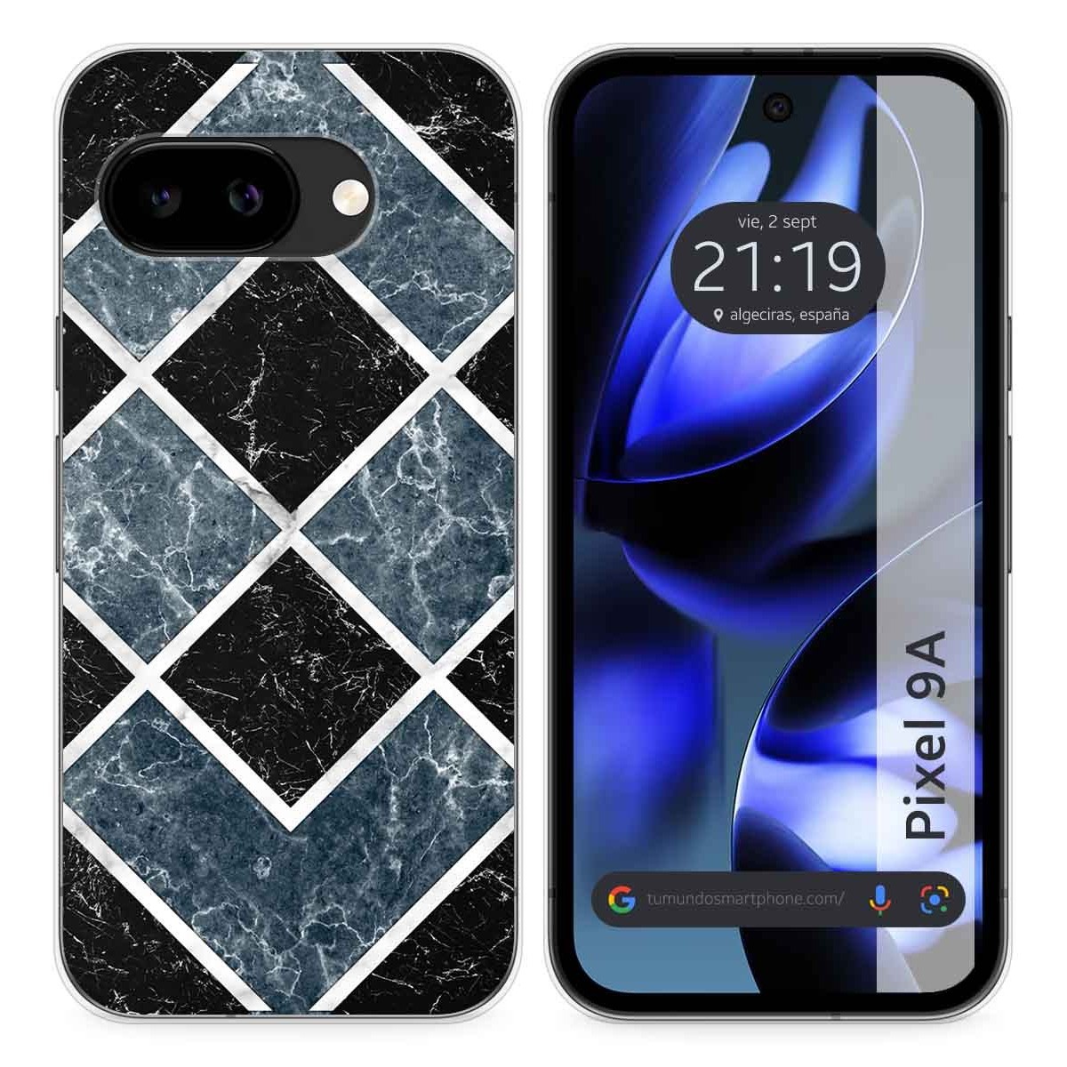 Funda Silicona para Google Pixel 9a 5G diseño Mármol 06 Dibujos