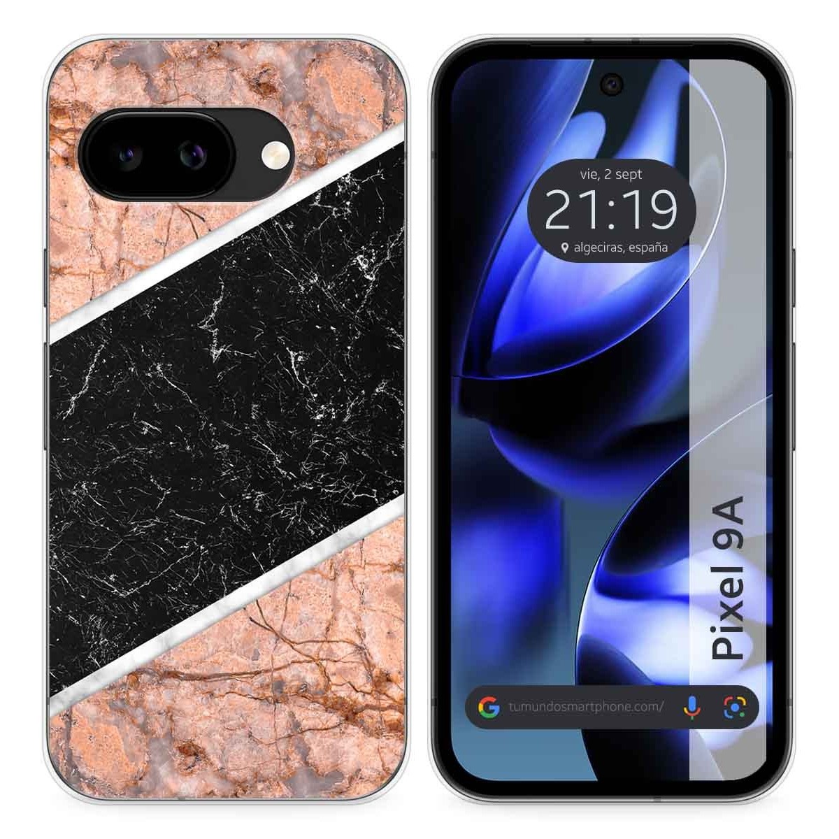 Funda Silicona para Google Pixel 9a 5G diseño Mármol 07 Dibujos