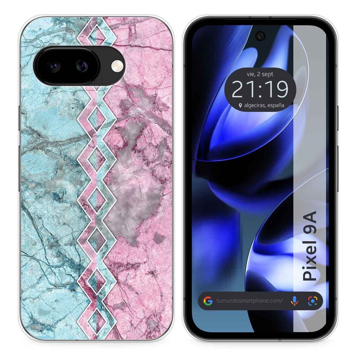 Funda Silicona para Google Pixel 9a 5G diseño Mármol 08 Dibujos