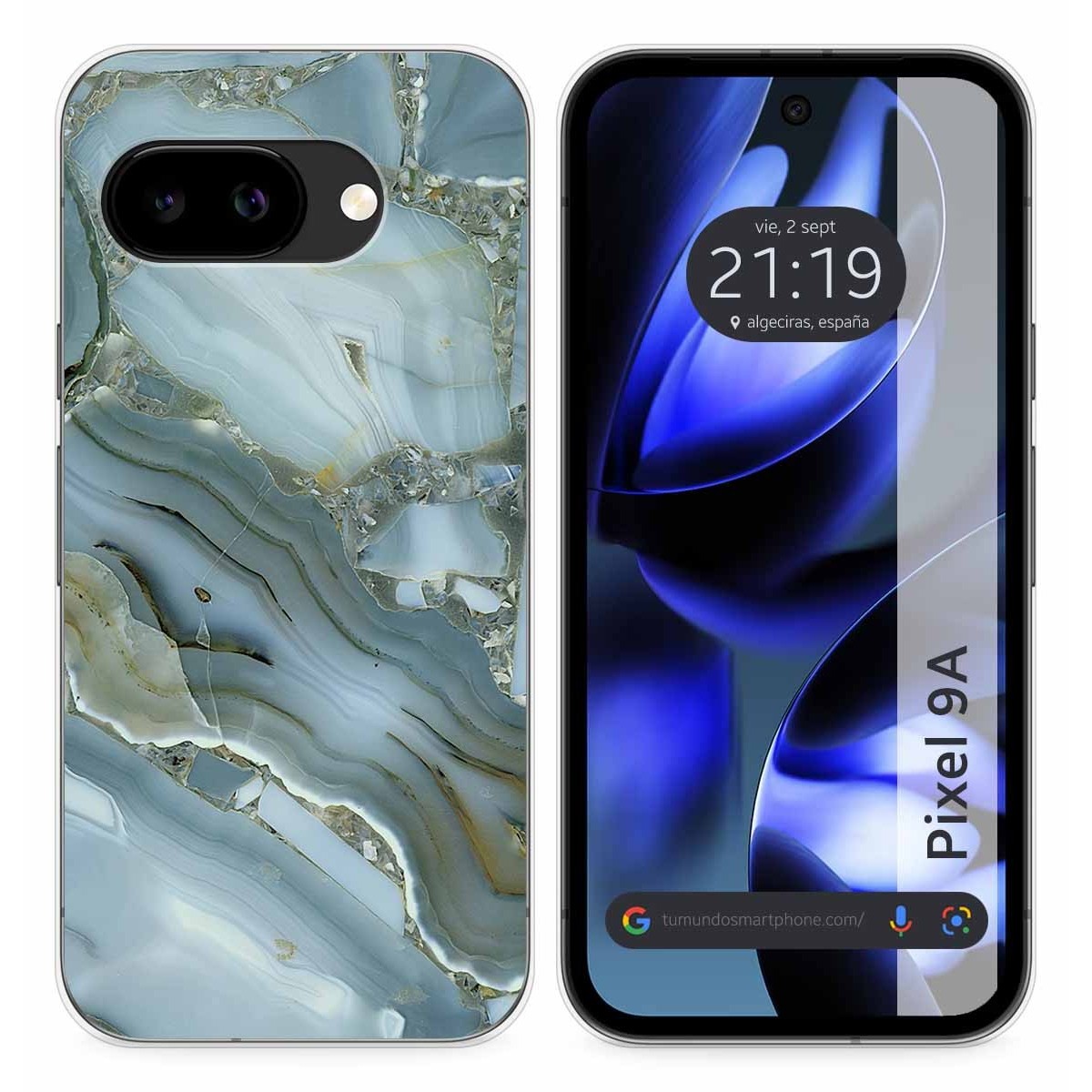 Funda Silicona para Google Pixel 9a 5G diseño Mármol 09 Dibujos