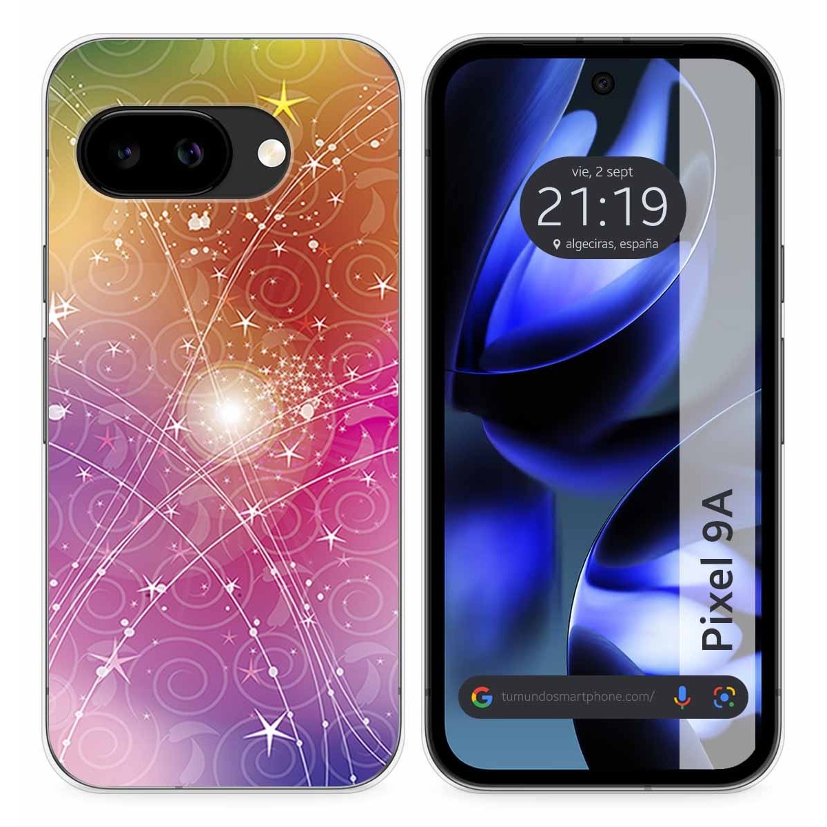 Funda Silicona para Google Pixel 9a 5G diseño Abstracto Dibujos
