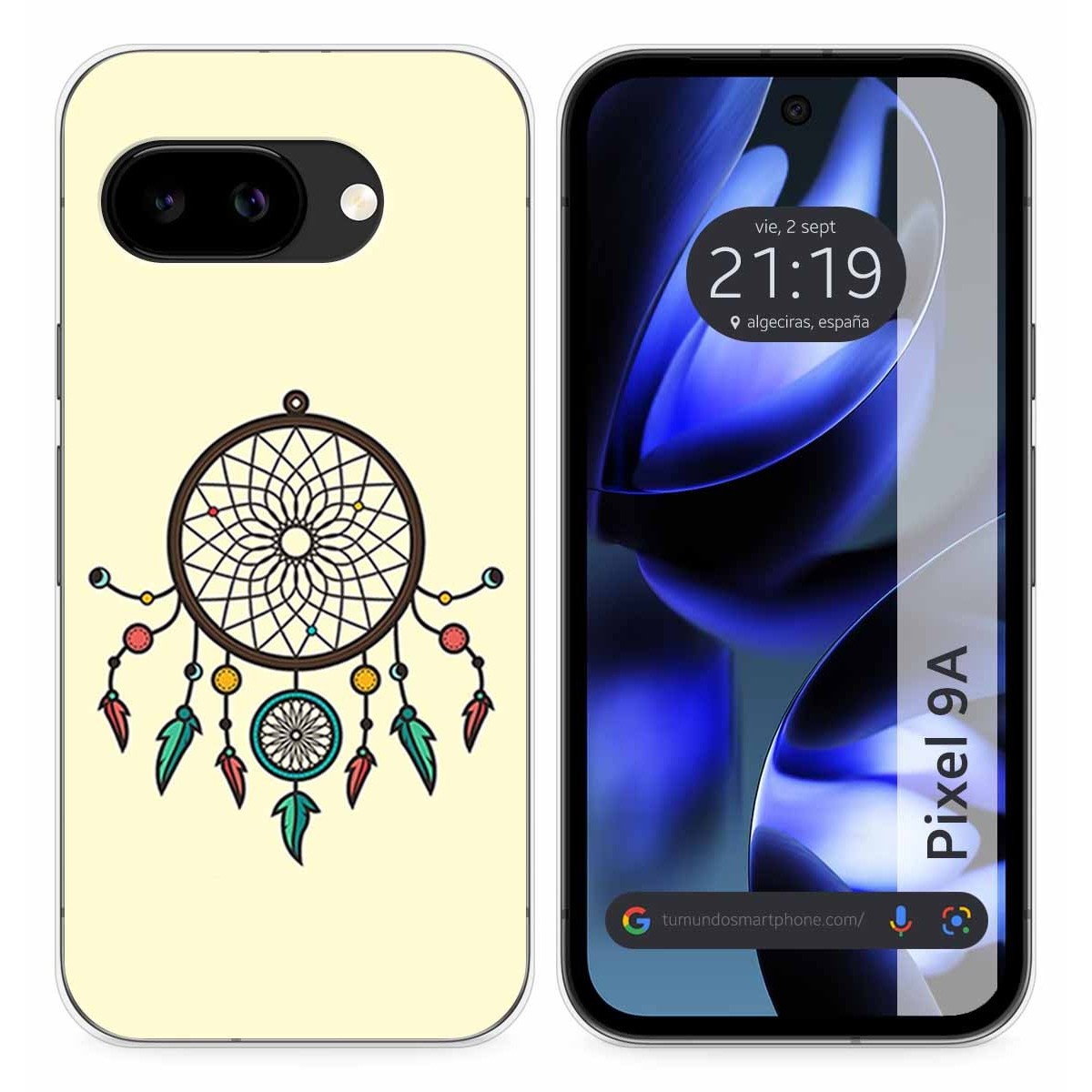 Funda Silicona para Google Pixel 9a 5G diseño Atrapasueños Dibujos