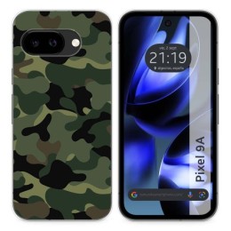 Funda Silicona para Google Pixel 9a 5G diseño Camuflaje Dibujos