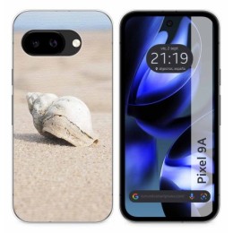 Funda Silicona para Google Pixel 9a 5G diseño Concha Dibujos