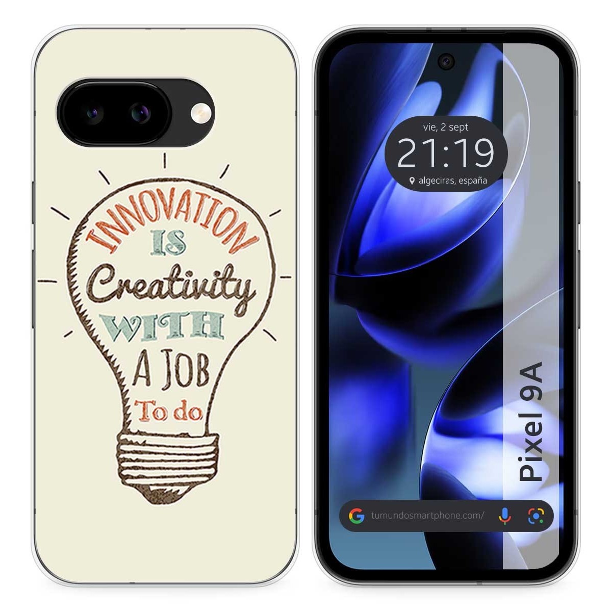 Funda Silicona para Google Pixel 9a 5G diseño Creativity Dibujos