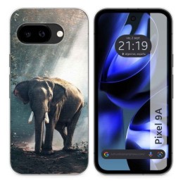 Funda Silicona para Google Pixel 9a 5G diseño Elefante Dibujos