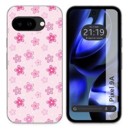 Funda Silicona para Google Pixel 9a 5G diseño Flores Dibujos