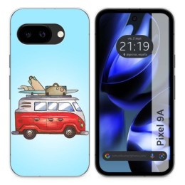 Funda Silicona para Google Pixel 9a 5G diseño Furgoneta Dibujos