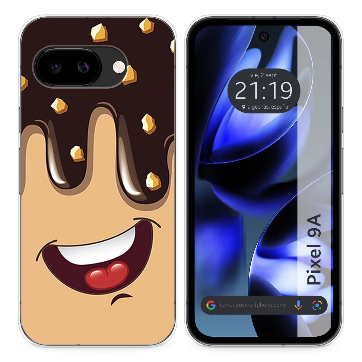 Funda Silicona para Google Pixel 9a 5G diseño Helado Chocolate Dibujos