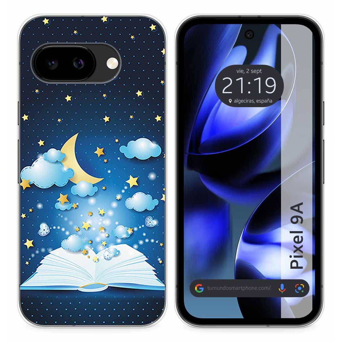 Funda Silicona para Google Pixel 9a 5G diseño Libro Cuentos Dibujos