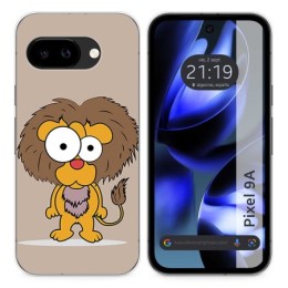 Funda Silicona para Google Pixel 9a 5G diseño Leon Dibujos