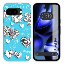 Funda Silicona para Google Pixel 9a 5G diseño Mariposas Dibujos