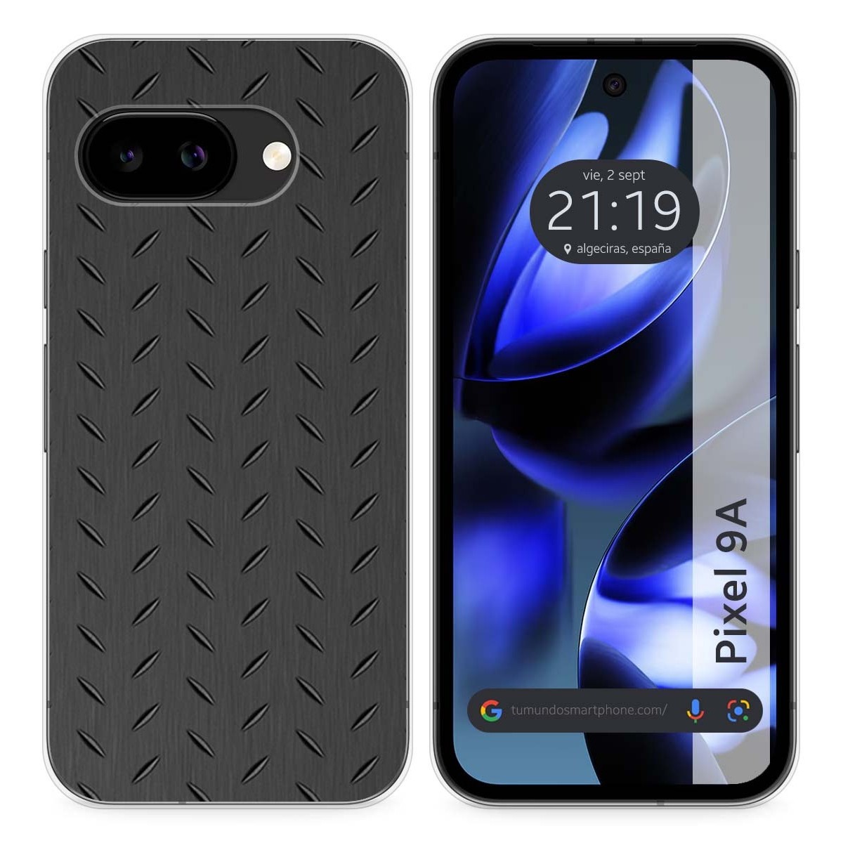 Funda Silicona para Google Pixel 9a 5G diseño Metal Dibujos