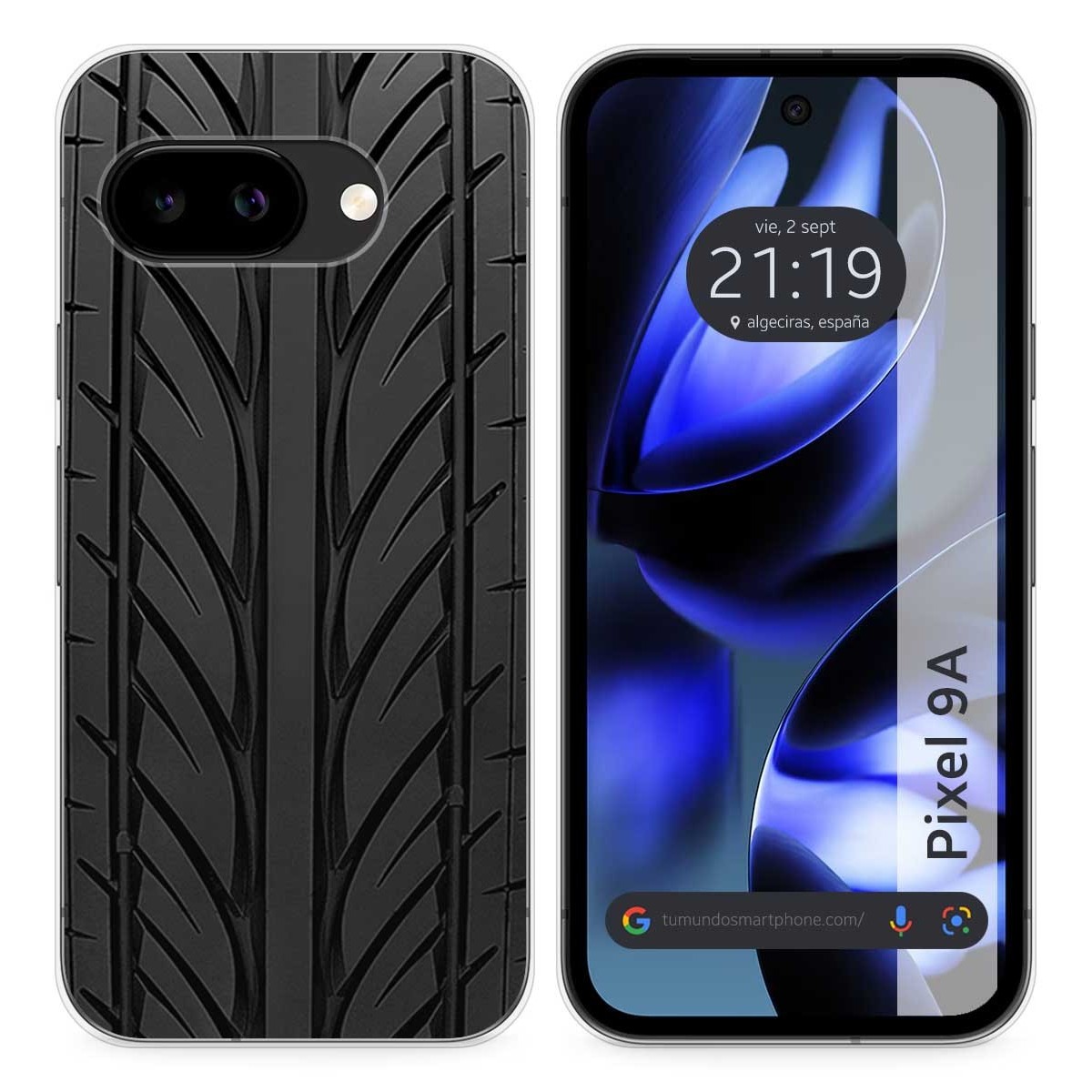 Funda Silicona para Google Pixel 9a 5G diseño Neumatico Dibujos