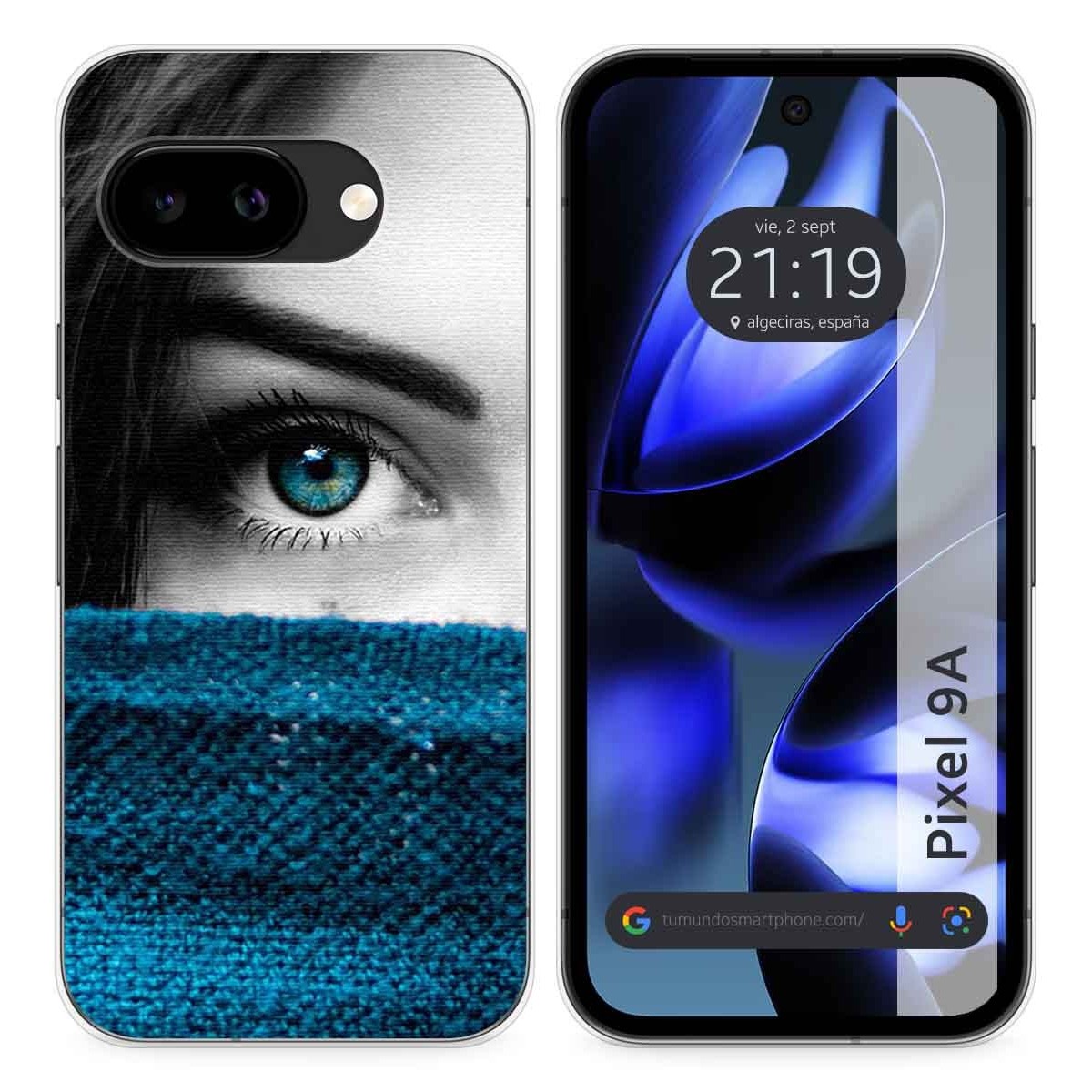 Funda Silicona para Google Pixel 9a 5G diseño Ojo Dibujos
