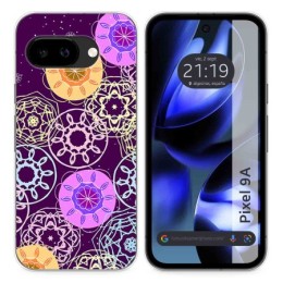 Funda Silicona para Google Pixel 9a 5G diseño Radial Dibujos