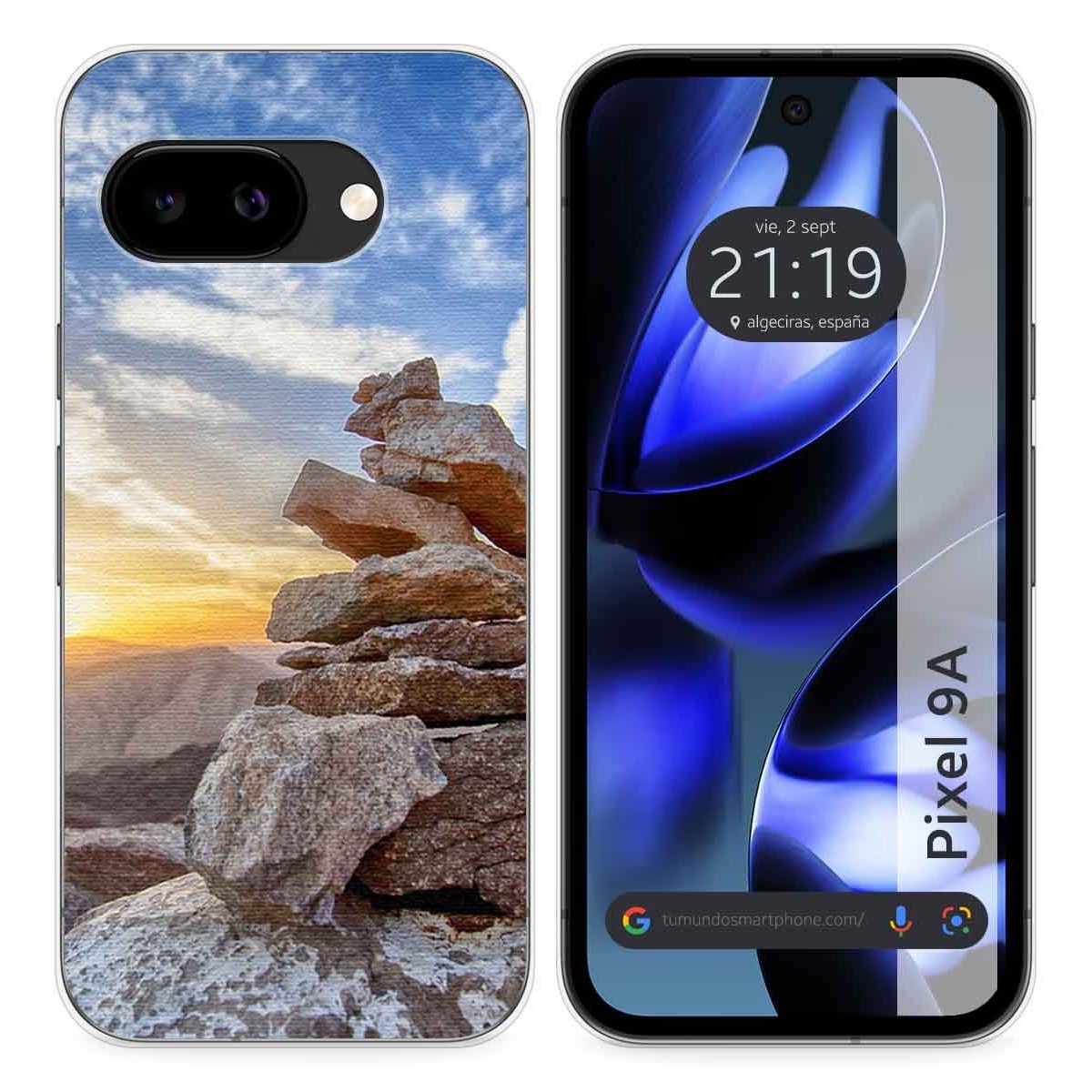 Funda Silicona para Google Pixel 9a 5G diseño Sunset Dibujos