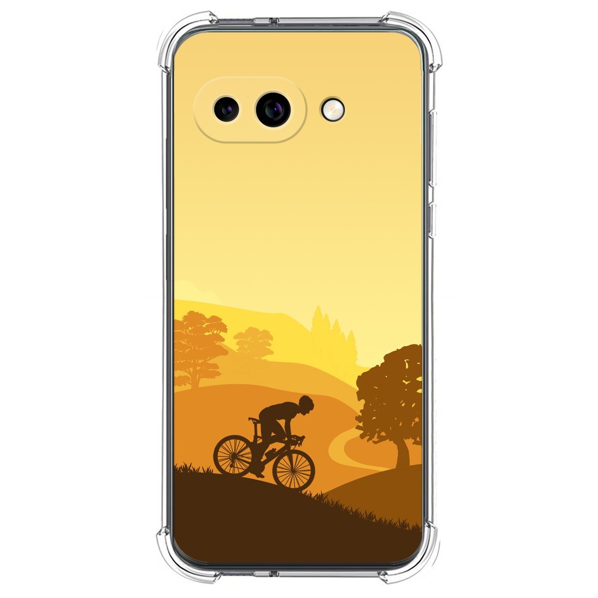 Funda Silicona Antigolpes para Google Pixel 9a 5G diseño Ciclista Dibujos